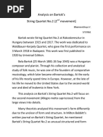 Analysis On Bartok String Quartet No.2 (Aj Thomas)