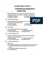 Operation Research Question