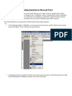 Typesetting Equations in Microsoft Word