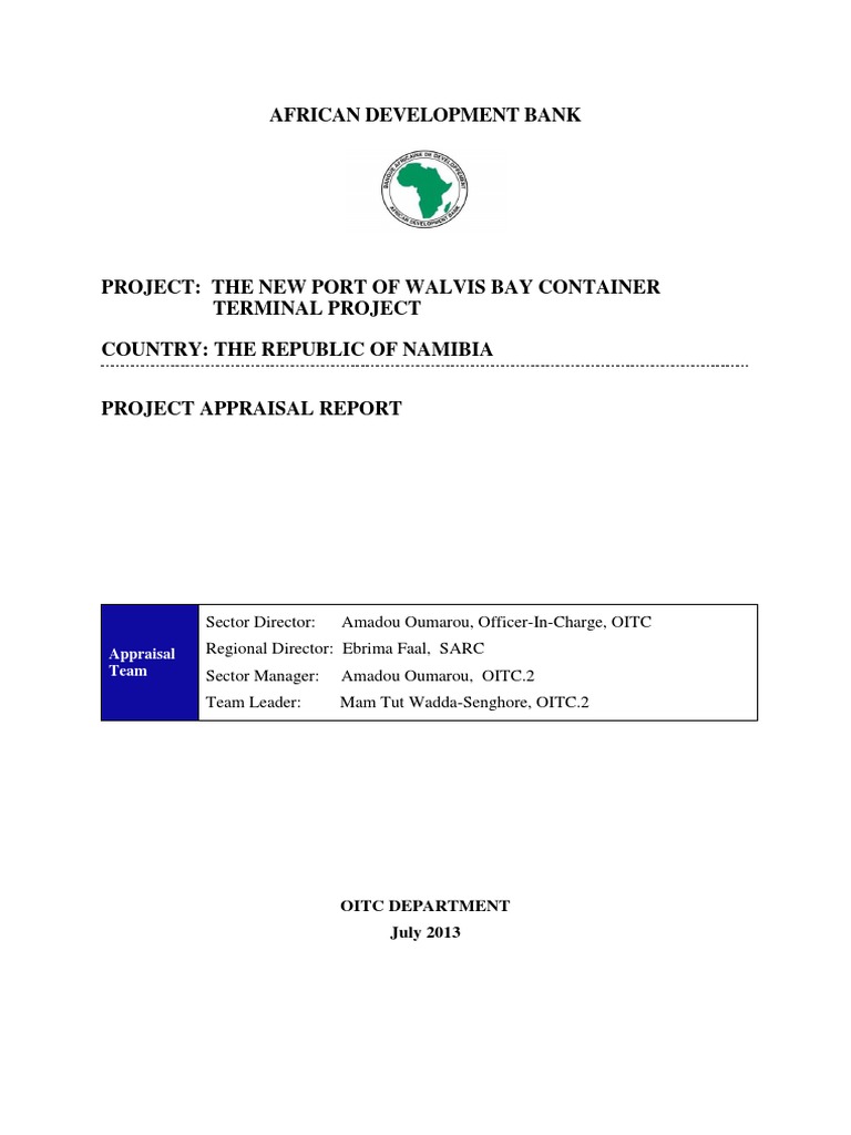 Namibia The New Port Of Walvis Bay Container Terminal Project