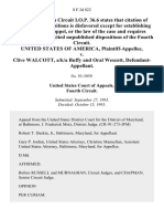 United States v. Clive Walcott, A/K/A Buffy and Oral Wescott, 8 F.3d 822, 4th Cir. (1993)