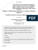 William T. Wohlford Mary Clare D. Wohlford v. United States, 993 F.2d 1541, 4th Cir. (1993)