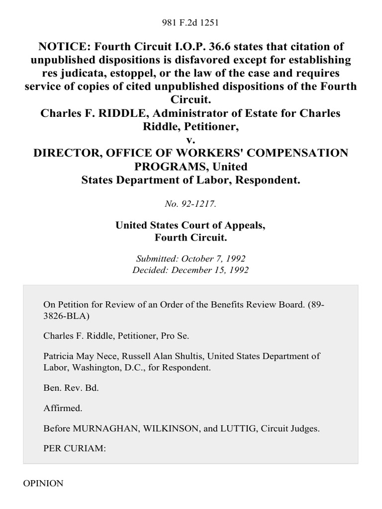 United States Court of Appeals, Fourth Circuit | PDF | Politics ...
