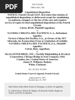 Calvin, Buie v. Naviera Chilena Del Pacifico, S. A., Naviera Chilena Del Pacifico, S.A., as Owner of the M/v Alborada, for Exoneration From or Limitation of Liability Naviera Chilena Del Pacifico, S.A., Calvin, Buie v. McAllister Bros., Inc. Norfolk Shipbuilding & Drydock Corporation Chicago Bridge & Iron Company Otto Candies, Inc. United States of America James P. Williams Rodney White, 823 F.2d 546, 4th Cir. (1987)