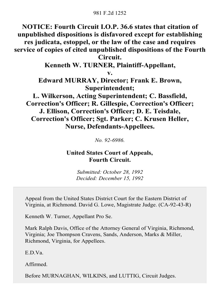 United States Court of Appeals, Fourth Circuit PDF