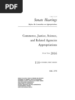 Senate Hearing, 114TH Congress - Commerce, Justice, Science, and Related Agencies Appropriations For Fiscal Year 2016