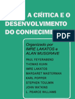 Lakatos Musgrave A Critica e o Desenvolvimento Do Conhecimento Unico Cultrix PDF