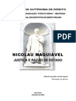 Maquiavel - Justiça e Razão de Estado (Eduardo Augusto)