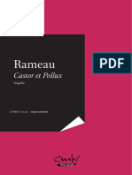 RAMEAU, Castor Et Pollux 1737 - Français Modernisé - PHILIDOR-CMBV