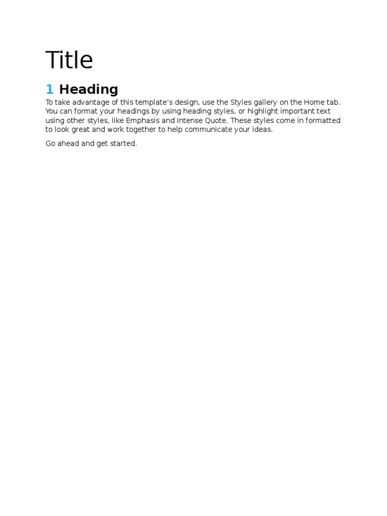 Formatting Tips for Document Design | PDF