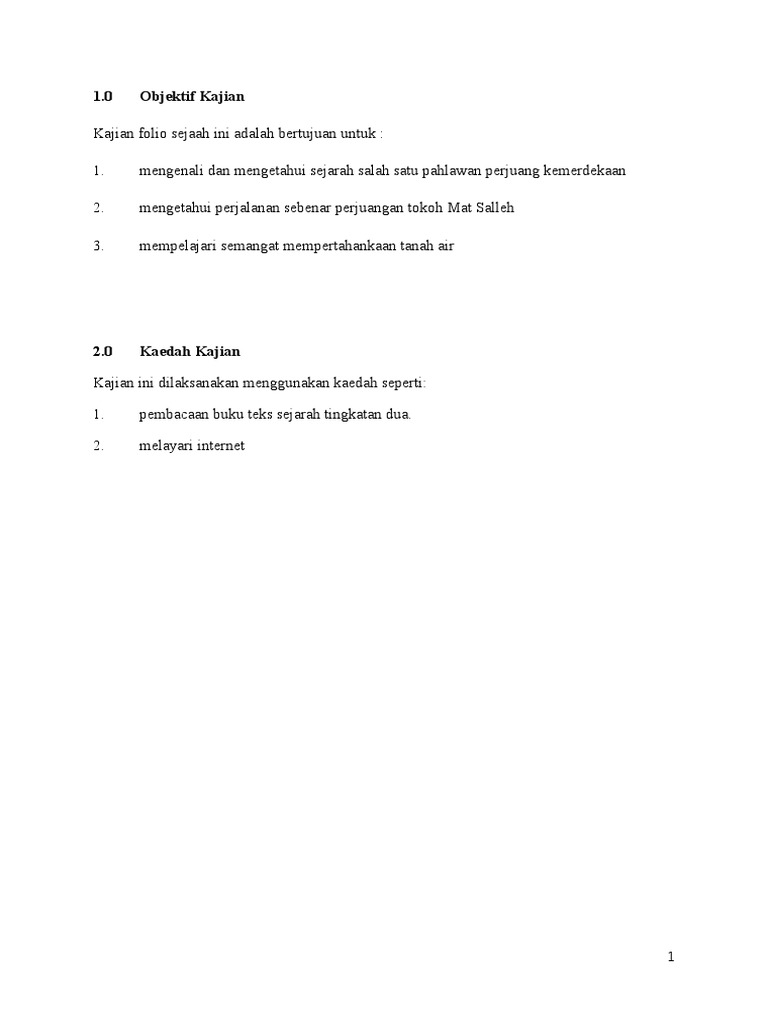 Folio Sejarah Pdf