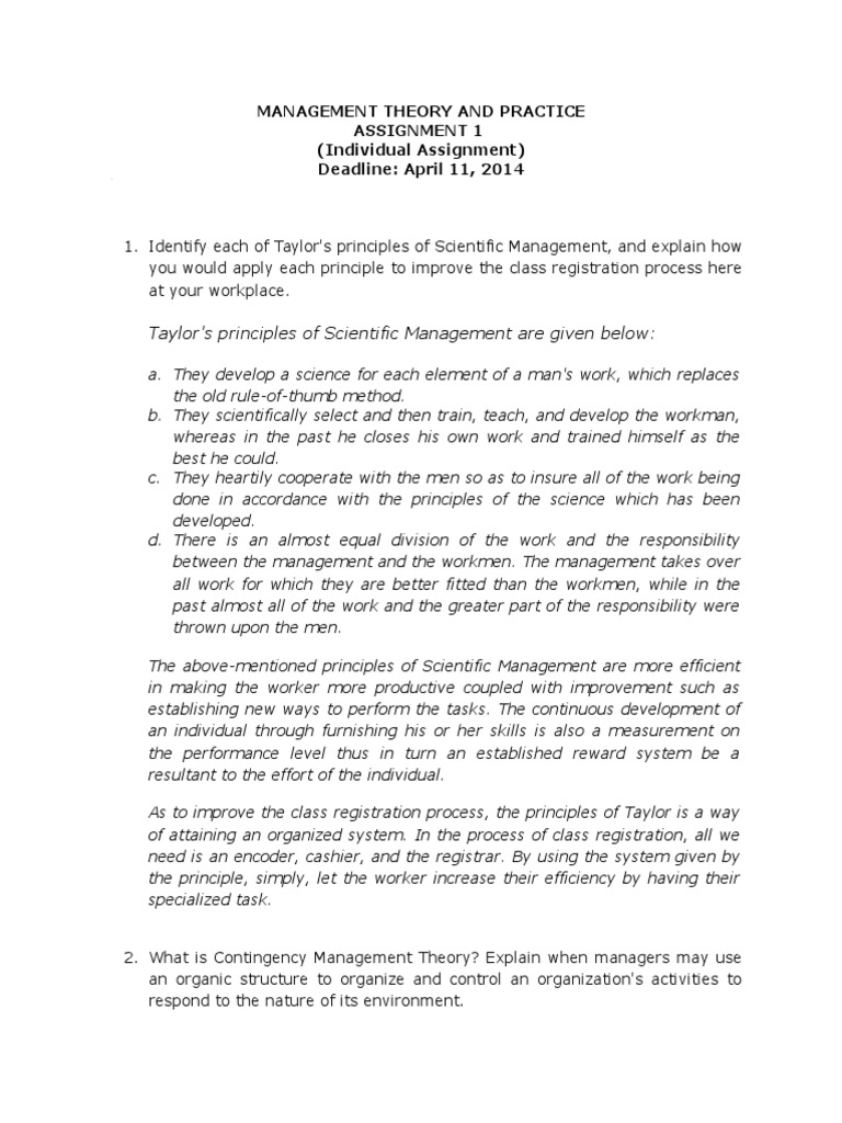 Management Theory and Practice Overview | PDF | Leadership | Goal