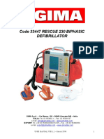 Code 33447 RESCUE 230 BIPHASIC Defibrillator