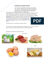 Alimentos de Origen Animal