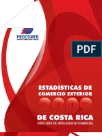 Estadísticas de Comercio Exterior en Costa Rica 2009