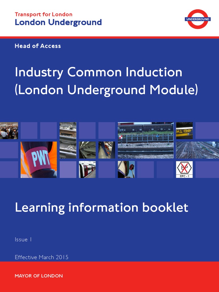 Learning Information Booklet Ici London Underground Module Asbestos