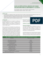 Las Respuestas de Los Niños Ante El Ejercicio en Climas