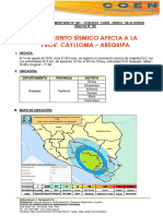 Movimiento sísmico en Arequipa