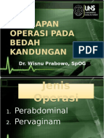 Persiapan Operasi Pada Bedah Kandungan 1