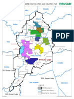 916 Area Code Map