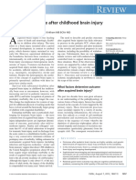 Review: Predicting Outcome After Childhood Brain Injury