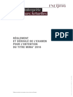 Règlement MIMA 2016