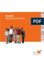 Testas: Sample Questions