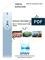 TechnicTechnical-Specification-for-Wastewater-Treatment-System-Part-1al Specification for Wastewater Treatment System Part 1 Prefabricated Tanks Packaged Plant TS14012010 (A12012) (1)