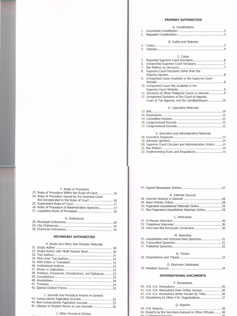 ALJ Citation Guide | PDF | Citation | United States Code