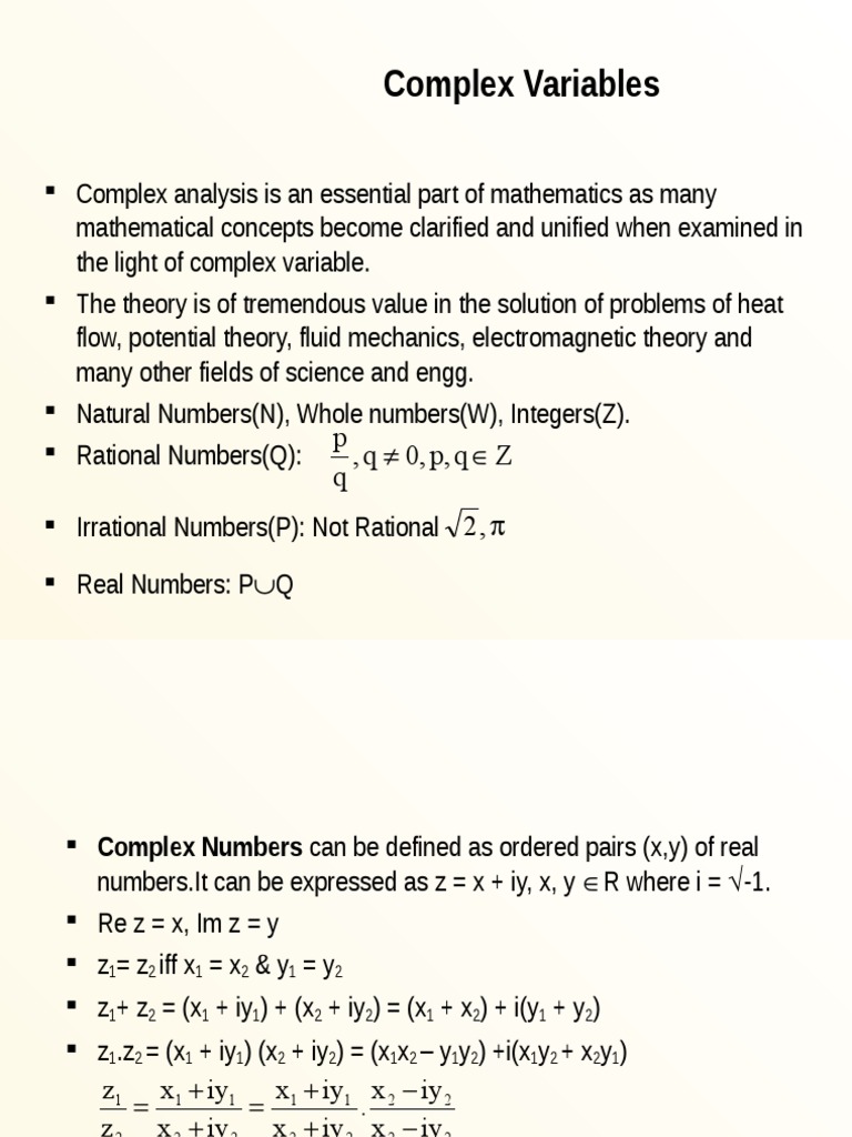 Complex Variables Questions Derivative Complex Analysis