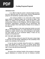 Project Description In Feeding Program Proposal