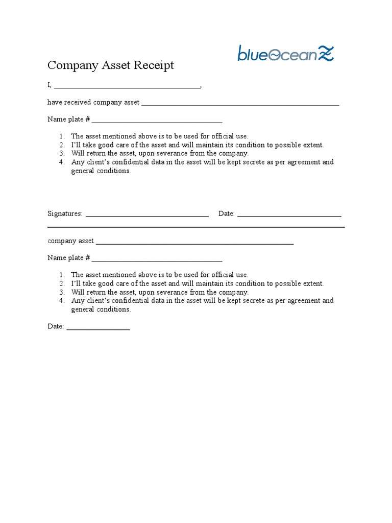 Exclusive Short Form Asset Purchase Receipt Template Cheap Receipt