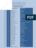 Programación Radio Integridad