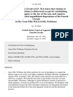 In Re: Gene Ellis Williams, 1 F.3d 1235, 4th Cir. (1993)