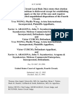 Yves Wong Phyllis Wong Avista International, Incorporated v. Xavier A. Aragona John T. Szymkowicz Aragona & Szymkowicz Melrose Commercial Enterprises, Incorporated, and Victor Curcio, Yves Wong Phyllis Wong Avista International, Incorporated v. Victor Curcio, and Xavier A. Aragona John T. Szymkowicz Aragona & Szymkowicz Melrose Commercial Enterprises, Incorporated, 61 F.3d 902, 4th Cir. (1995)