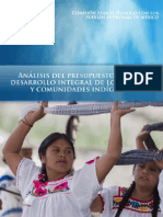Análisis Completo del Presupuesto Indígena 2015 para el Desarrollo de Los Pueblos y Comunidades Indígenas