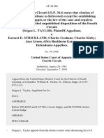 Origen L. Taylor v. Earnest E. Strickland Charles Graham Charles Kirby Jace Green, D/B/A Buckhorn Garage, 4 F.3d 986, 4th Cir. (1993)