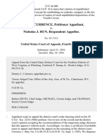 Dennis C. Currence v. Nicholas J. Hun, 23 F.3d 400, 4th Cir. (1994)