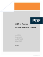 M&a in Taiwan - An Overview and Outlook