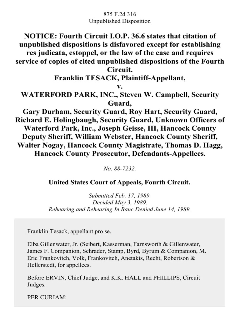 United States Court of Appeals, Fourth Circuit | PDF