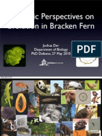 Genomic Perspectives On Evolution in Bracken Fern