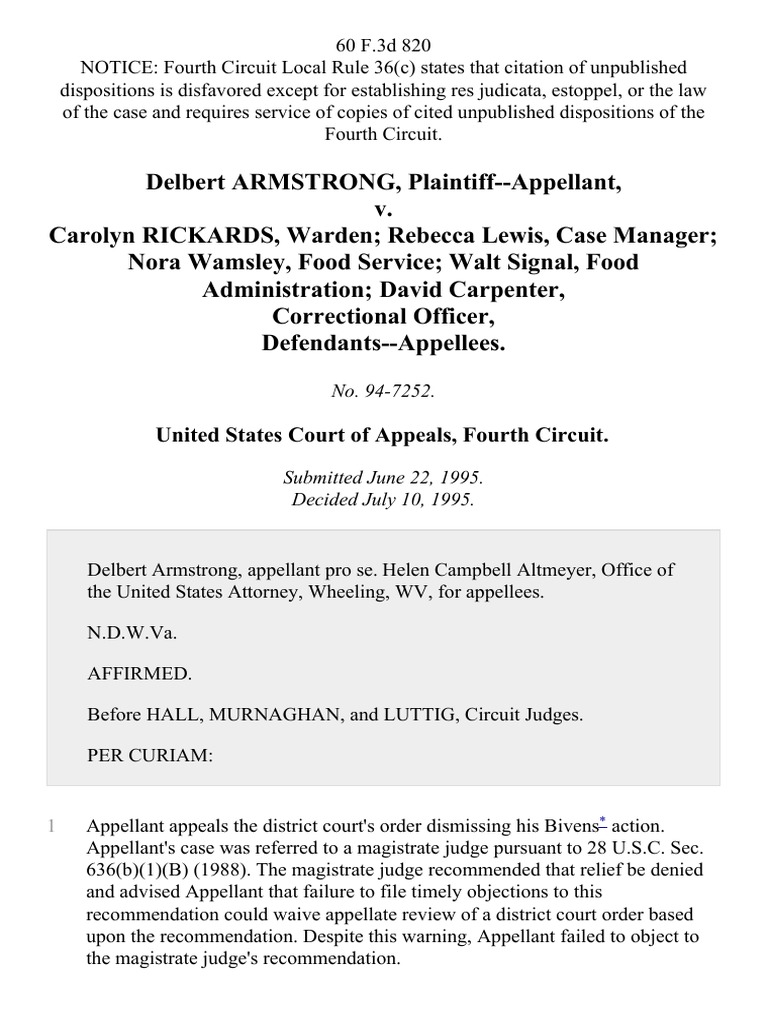 United States Court of Appeals, Fourth Circuit | PDF