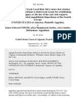 United States v. James Edward Smith, A/K/A Dumptruck Smitty, A/K/A Smitty, 70 F.3d 1264, 4th Cir. (1995)