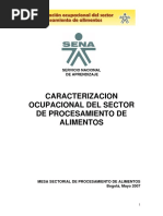 CARACTERIZACION PROCESAMIENTO ALIMENTOS