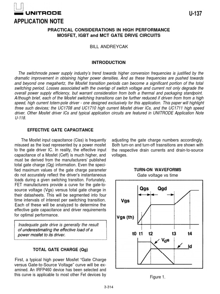Application Notes UC3710T | PDF | Field Effect Transistor | Mosfet