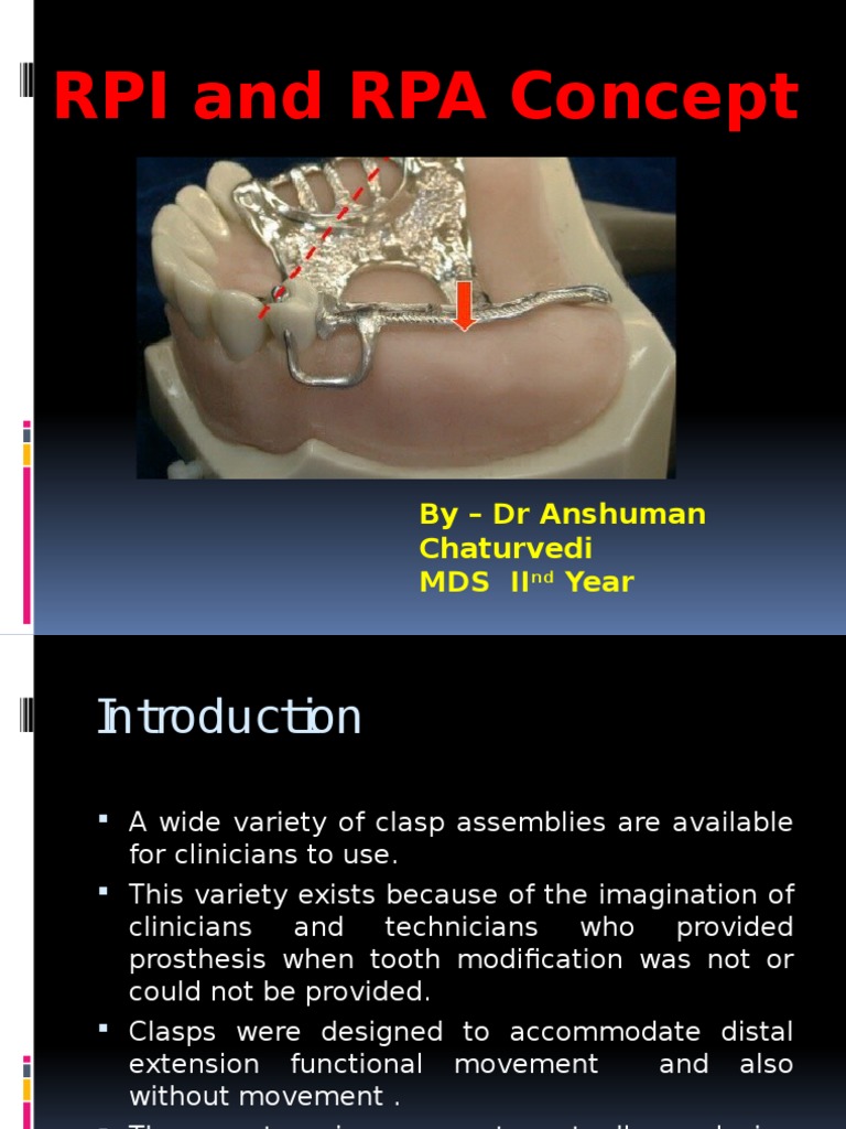 RPI and RPA Concept | PDF | Dentures | Dentistry Branches