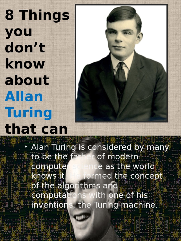 8 Unknown Facts About Alan Turing | PDF