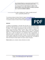 Instrumentos Avaliativos: Discussão e Impactos Emocionais Gerados Pela Palavra Prova para Alunos Do 1º Ano Do Ensino Médio