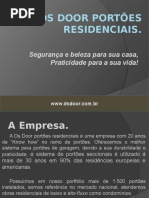 Apresentação DS DOOR Portões Residenciais Atualizado