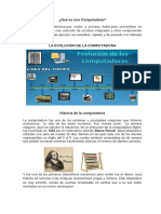 Historia de La Computadora y Sus Partes